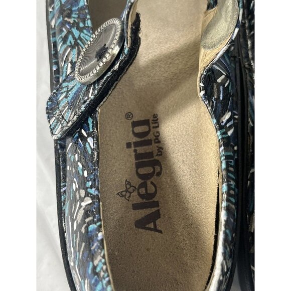 Alegria Paloma Blue Collage Clogs size 7 - Picture 8 of 15